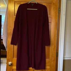 100% cashmere long cardigan